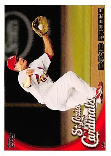 Original gloss 2010 Topps Update David Freese baseball card NM-MT Cardinals ID 71879