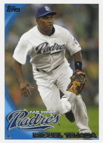 Original gloss 2010 Topps Update Miguel Tejada Padres baseball card ID 73159
