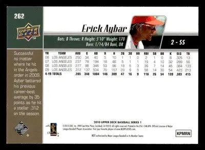 2010 Upper Deck #262 Erick Aybar - Baseball Card Single