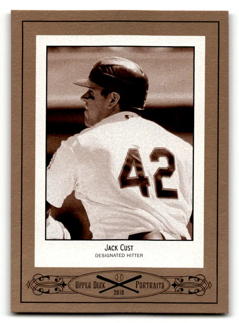 2010 Upper Deck Portraits Jack Cust #SE-62 Oakland Athletics Baseball Card - Baseball Card Single