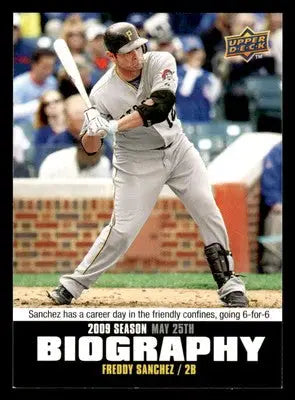 2010 Upper Deck #SB-59 Freddy Sanchez Season Biography - Baseball Card Single
