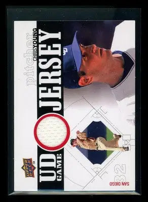 2010 Upper Deck Series 1 UD Game Jersey Chris Young #UDGJ-CY Game-Used Jersey - Sports Memorabilia