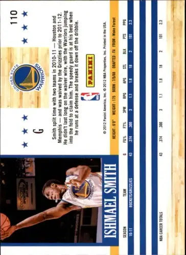 2011-12 Panini Hoops #110 Ishmael Smith NM-MT Warriors ID:21370 - Basketball Card Single