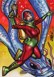 2011 5finity Galaxgals Eradication Adam Cleveland Sketch Card Ver. 1 - Non-Sport Single