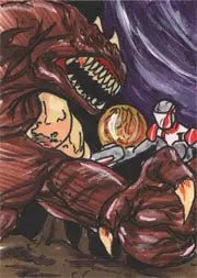 2011 5finity Galaxgals Eradication Ben Hansen Sketch Card - Other