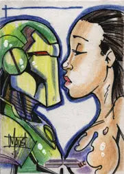 2011 5finity Galaxgals Eradication Bill Maus Rare Artist Sketch Card Ver. 2 - Other