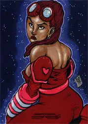 2011 5finity Galaxgals Eradication Chris Foreman Sketch Card Ver. 2 - Other