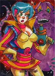 2011 5finity Galaxgals Eradication Hanie Mohd Rare Artist Sketch Card Ver. 1 - Other