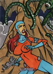 2011 5finity Galaxgals Eradication Lak Lim Rare Artist Sketch Card Ver. 2 - Other