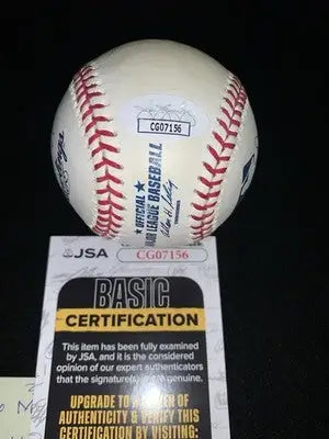 Houston Astros signed baseball with JSA certification featuring Milo Hamilton, Henry Sosa signatures