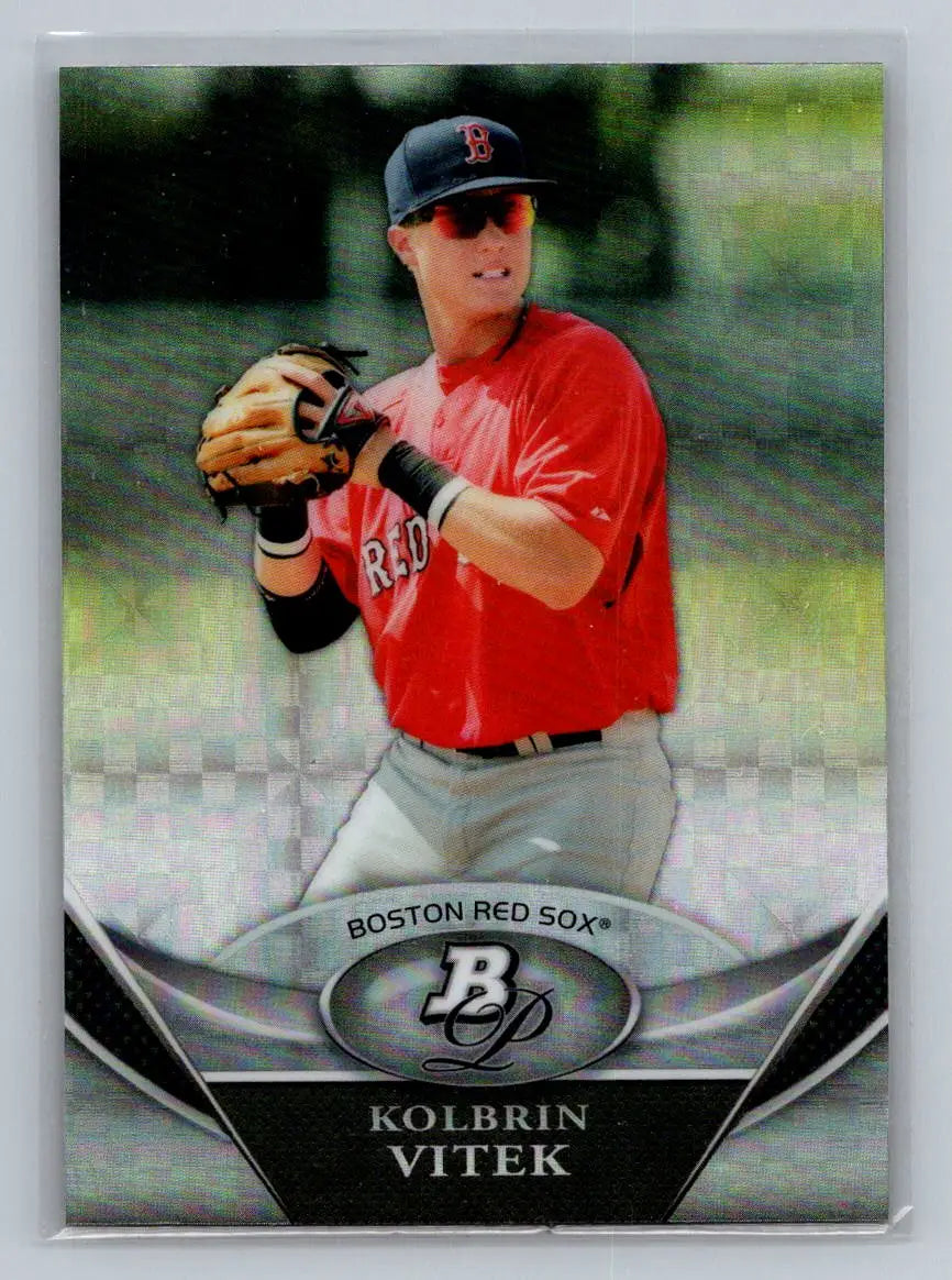 Kolbrin Vitek baseball card from 2011 Bowman Platinum BPP17 Prospects Refractors