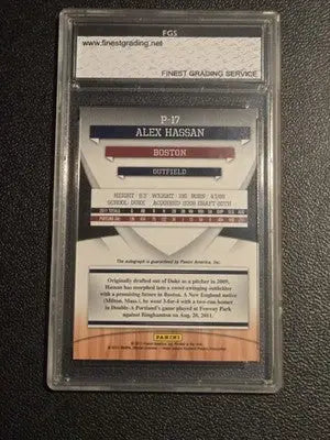 2011 Donruss Elite Extra Edition Alex Hassan Prospects Signature FGS 10 #/763 - Baseball Card Single