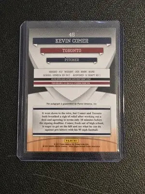 2011 Donruss Elite Extra Edition Kevin Comer Franchise Futures Signatures #/864 - Baseball Card Single