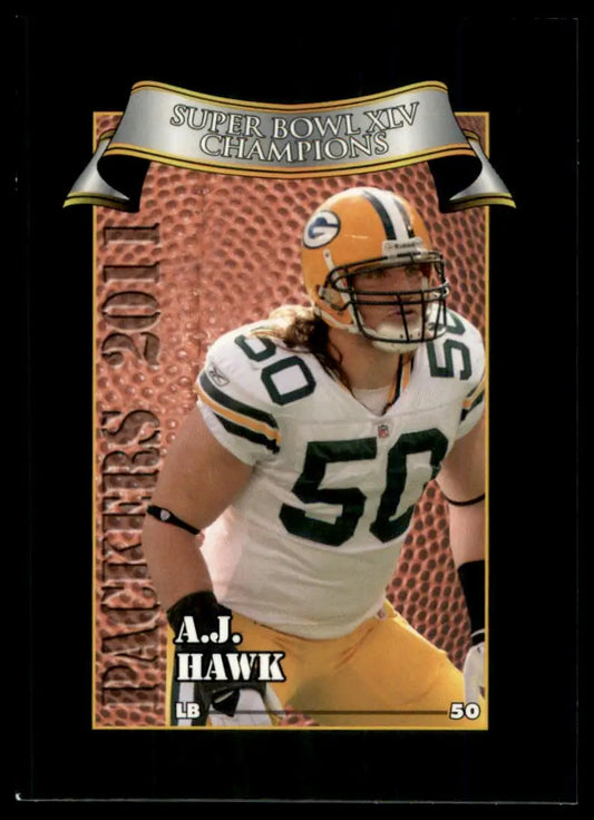 2011 Green Bay Packers Police A.J. Hawk 13 Green Bay Packers NM - Football Card Single