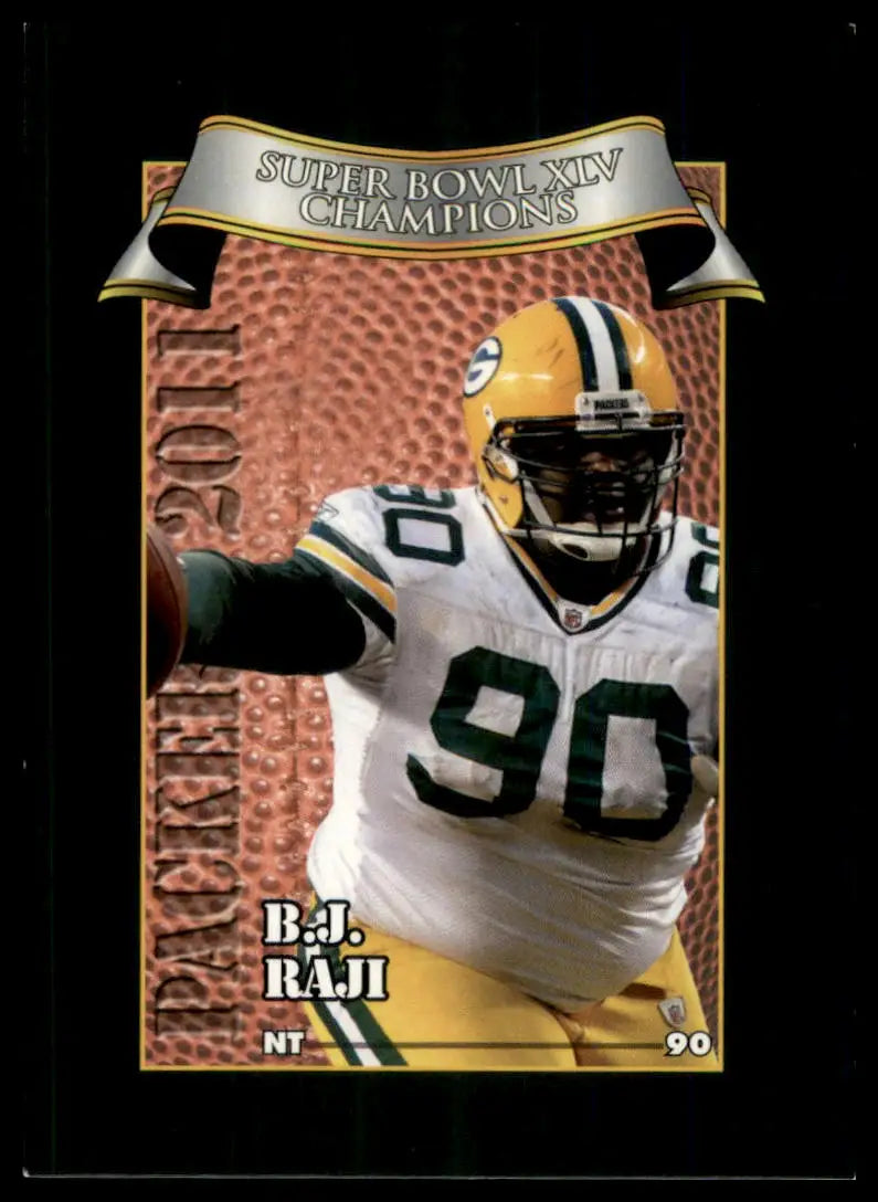 2011 Green Bay Packers Police B.J. Raji 11 Green Bay Packers LP - Football Card Single
