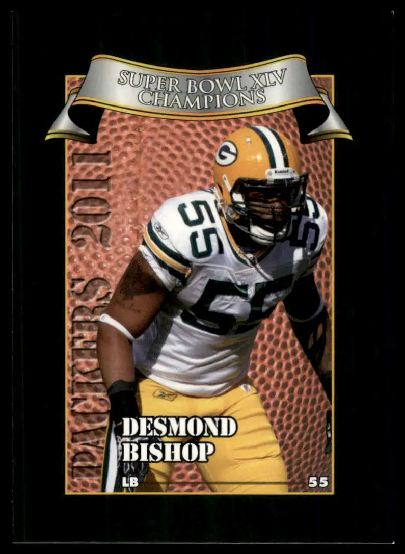 2011 Green Bay Packers Police Desmond Bishop 12 Green Bay Packers NM - Football Card Single