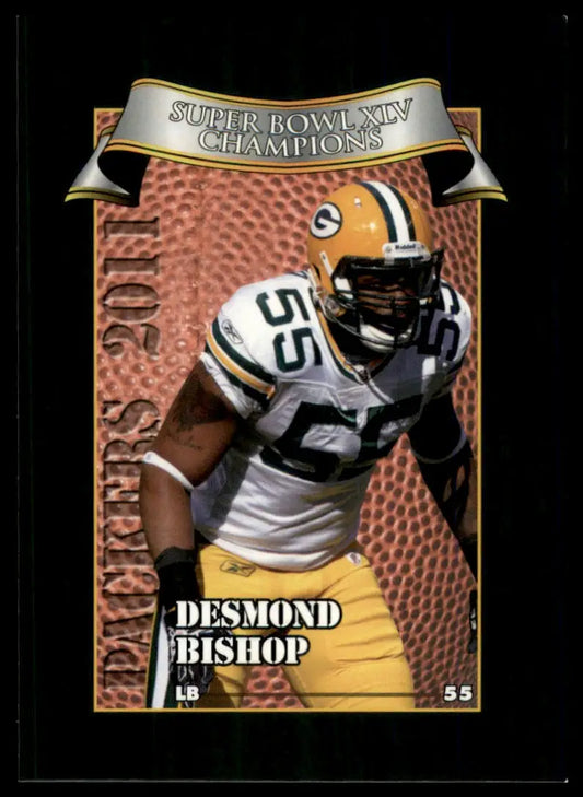 2011 Green Bay Packers Police Desmond Bishop 12 Green Bay Packers NM - Football Card Single