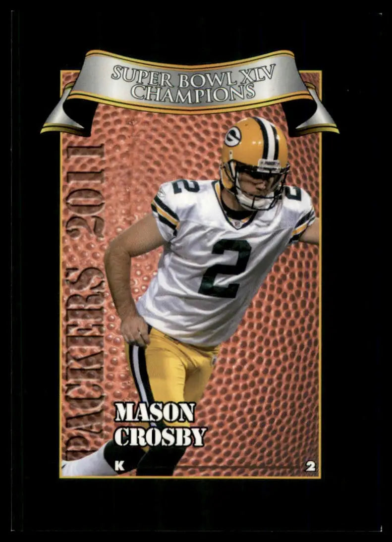 2011 Green Bay Packers Police Mason Crosby 20 Green Bay Packers NM - Football Card Single