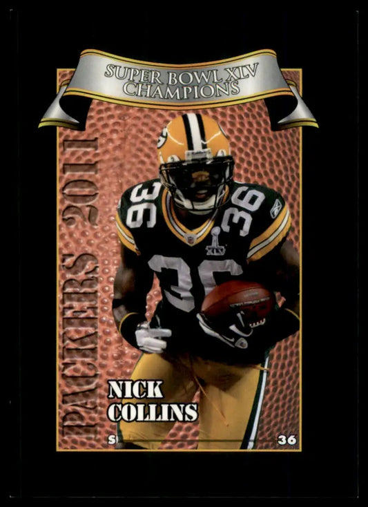 2011 Green Bay Packers Police Nick Collins 17 Green Bay Packers NM - Football Card Single