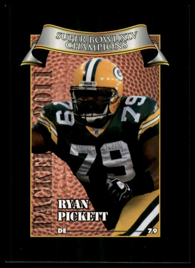 2011 Green Bay Packers Police Ryan Pickett 10 Green Bay Packers NM - Football Card Single