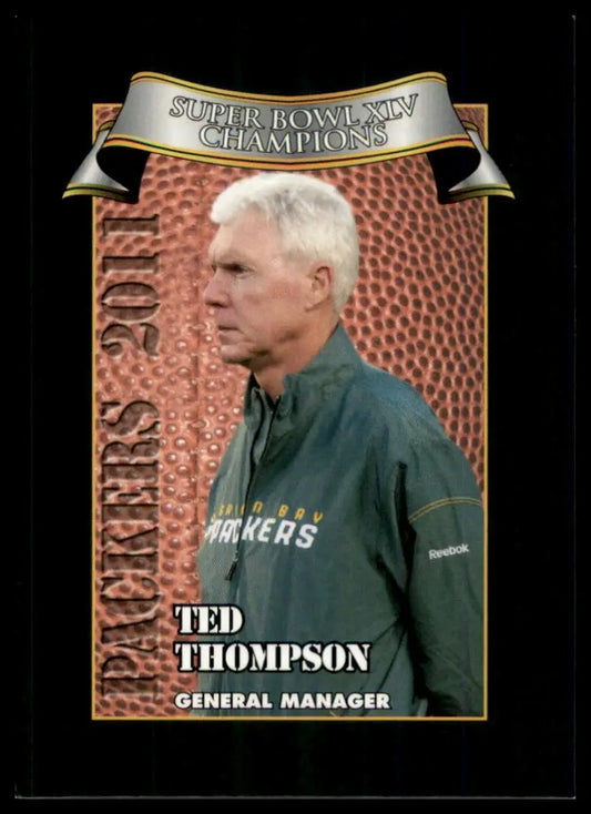 2011 Green Bay Packers Police Ted Thompson 1 Green Bay Packers NM - Football Card Single