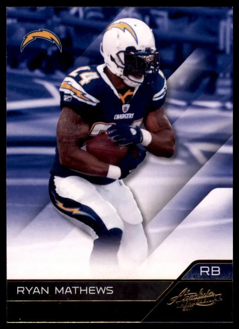 2011 Panini Absolute Memorabilia Ryan Mathews #83 San Diego Chargers Football - Football Card Single