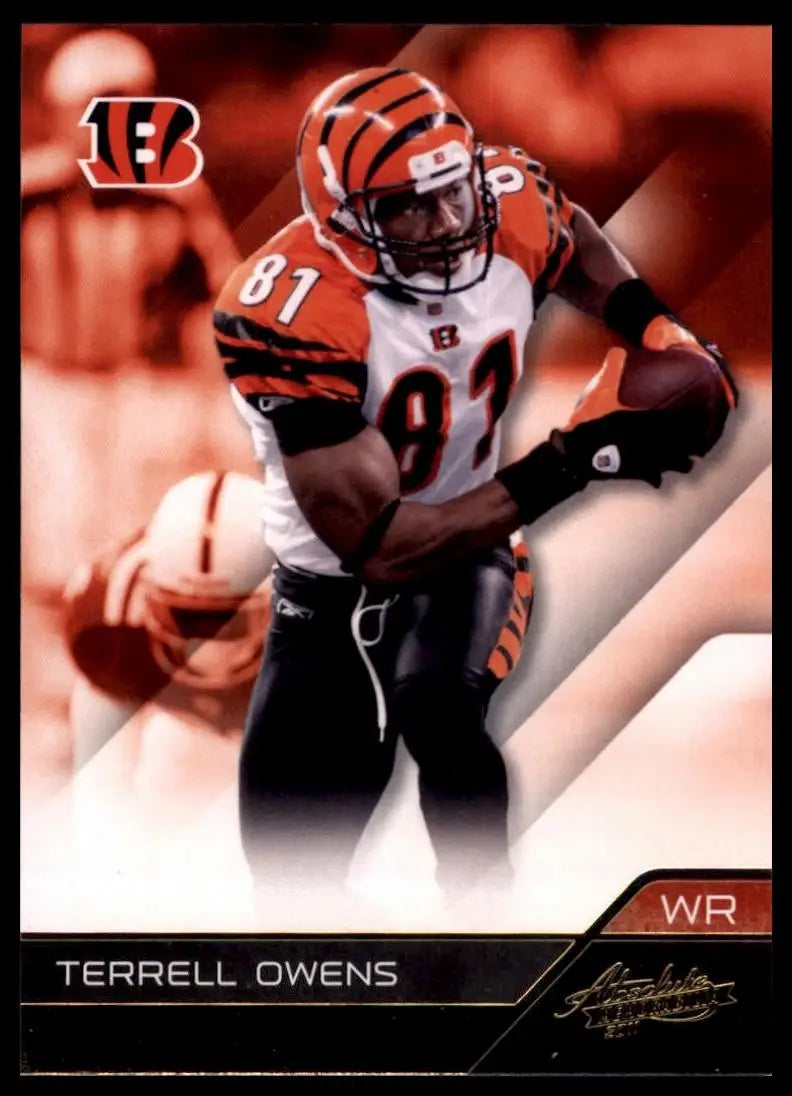 2011 Panini Absolute Memorabilia Terrell Owens #25 Cincinnati Benglas Football - Football Card Single