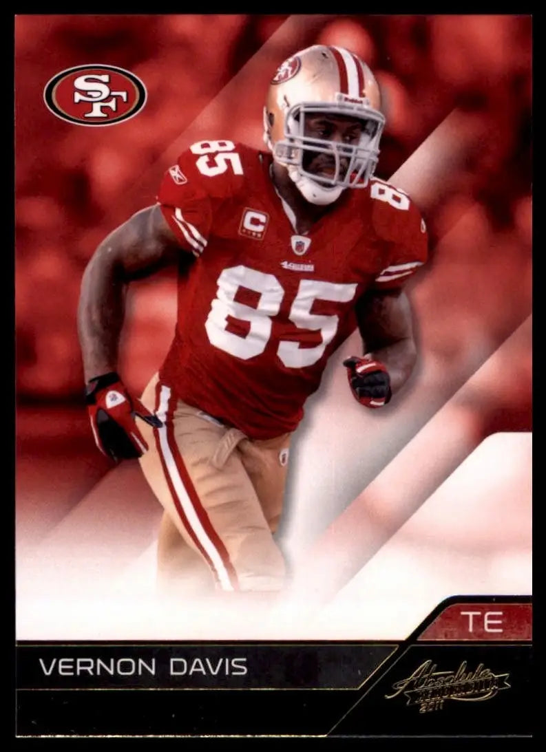 2011 Panini Absolute Memorabilia Vernon Davis #87 San Francisco 49ers Football - Football Card Single