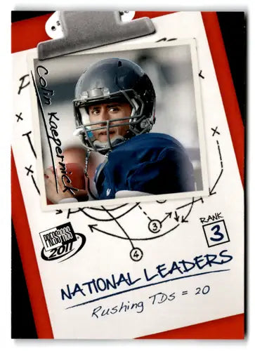 Collectible Press Pass football trading card of Colin Kaepernick with original gloss