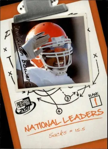 Original gloss football card featuring Da’Quan Bowers Press Pass NM-MT 2011