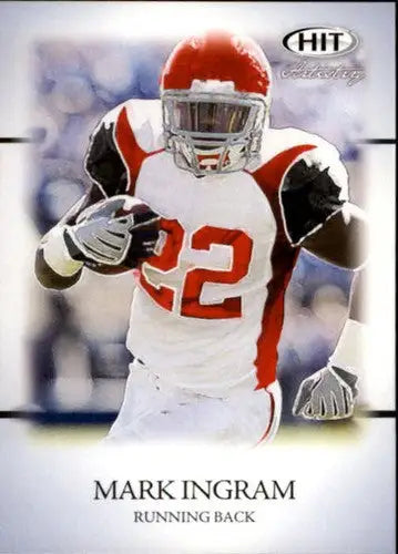 Original gloss American football trading card of Mark Ingram from Sage Hit 2011 series