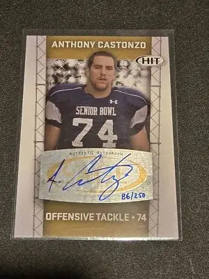 2011 SAGE HIT #A14 Anthony Castonzo Autographs gold #/250 - Football Card Single