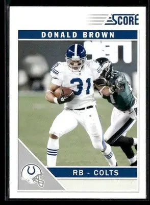 2011 Score #124 Donald Brown Scorecard - Football Card Single