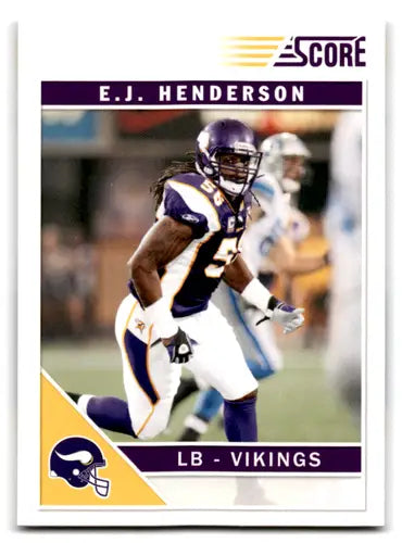2011 Score #161 E.J. Henderson NM-MT Vikings ID:82022 - Football Card Single