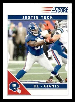 2011 Score #192 Justin Tuck - Football Card Single