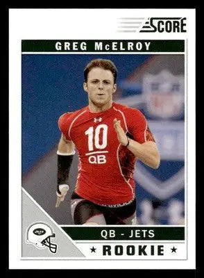 2011 Score #338 Greg McElroy Scorecard - Football Card Single