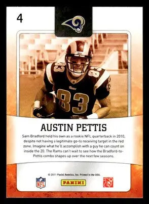 2011 Score #4 Austin Pettis Hot Rookies - Football Card Single