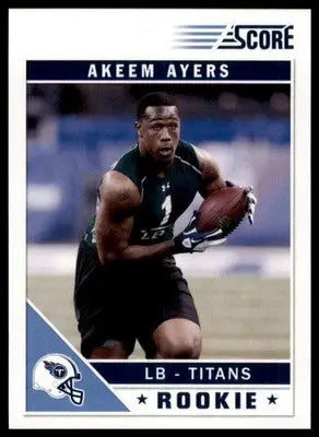 2011 Score Akeem Ayers RC 305 Baltimore Ravens