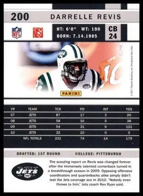 2011 Score Base Darrelle Revis New York Jets 200 - Football Card Single