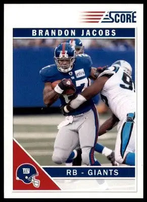 2011 Score Brandon Jacobs 189 Dallas Cowboys