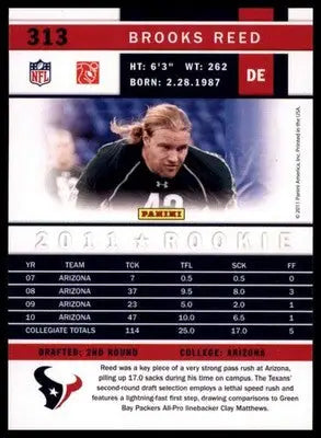 2011 Score Brooks Reed RC 313 Baltimore Ravens