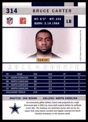 2011 Score Bruce Carter RC 314 New York Jets