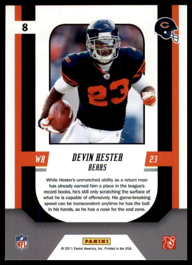 2011 Score - Complete Players Devin Hester #8