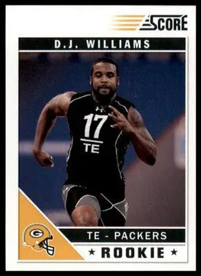 2011 Score D.J. Williams RC 324 Detroit Lions
