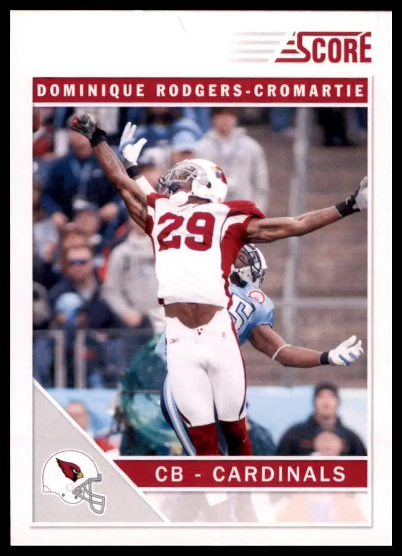 2011 Score Dominique Rodgers Cromartie #4 Arizona Cardinals Football Card NFL - Football Card Single