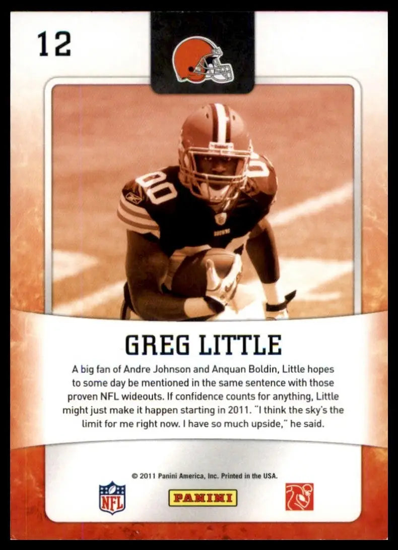 2011 Score - Hot Rookies Greg Little #12 (RC)