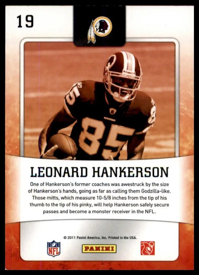 2011 Score - Hot Rookies Leonard Hankerson #19 (RC)