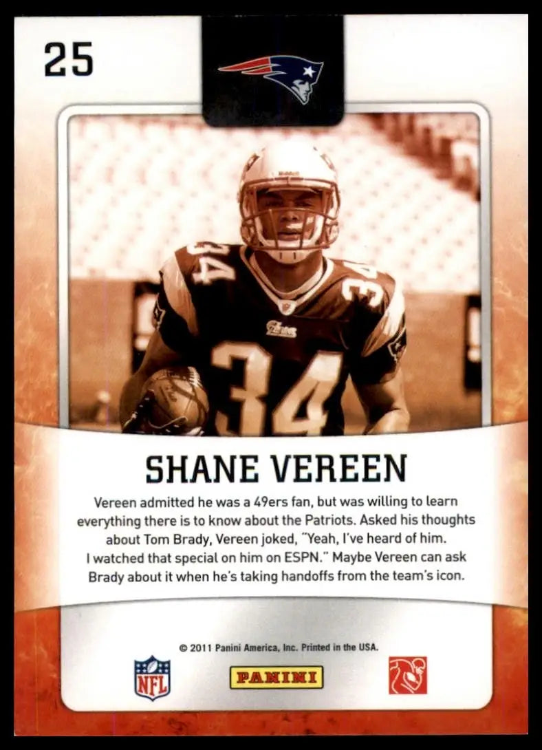 2011 Score - Hot Rookies Shane Vereen #25 (RC)