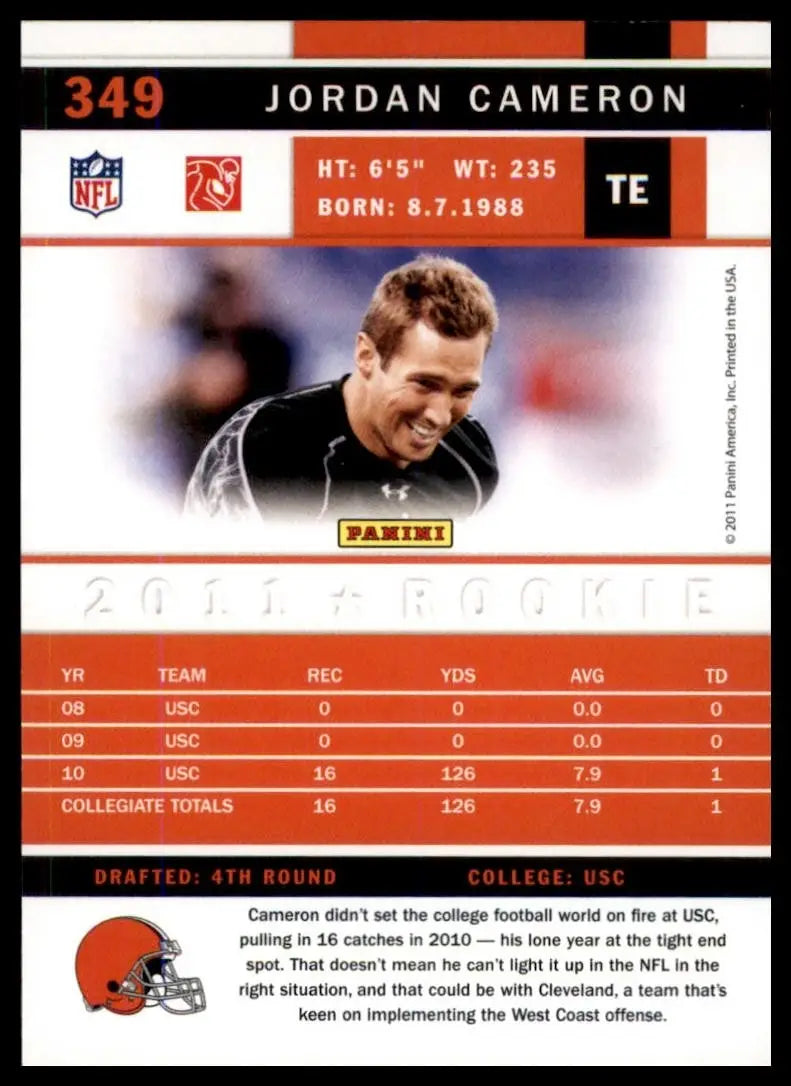 2011 Score - Rookie Jordan Cameron #349 (RC)