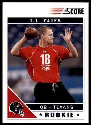 2011 Score T.J. Yates RC 392 Atlanta Falcons